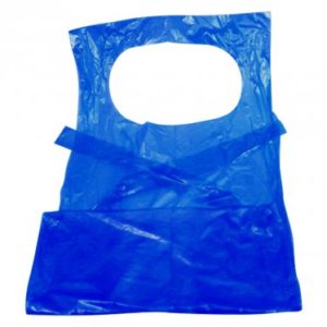 Plastic Apron Blue, pack of 100 pcs